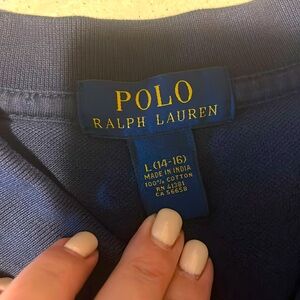 Navy Blue Ralph Lauren short sleeve Polo